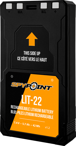 Spypoint Lithium Battery Pack Lit-22 7.4 Volt