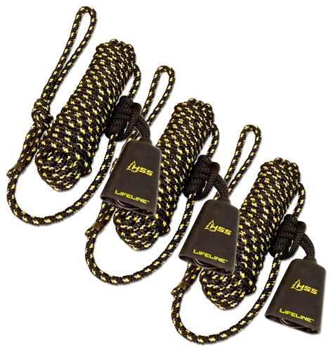 Hunter Safety System Lifeline 30' with Single Carabiner 3-Pack