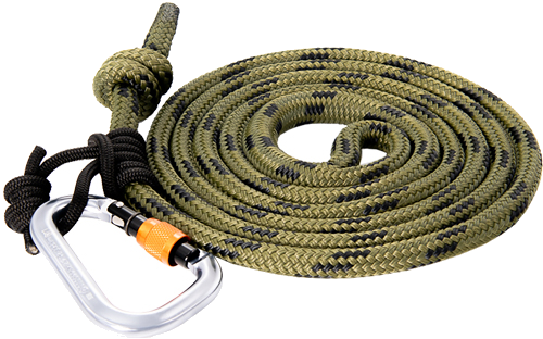 Tethrd LLC 11mm Lineman Belt with 2 Carabiners & Prusik Cord