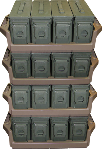 MTM Ammo Can Tray for 4 .30 Caliber Metal Ammo Cans Flat Dark Erth Ammunition