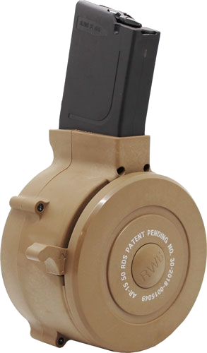 Iver Johnson AR-15 223 Drum Tan Poly .223 Rem 50-Round Magazine