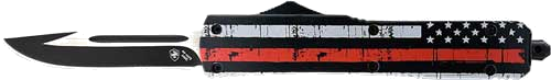 Templar Knife Slim OTF Back The 3.1" Black Drop Point Knife – Red