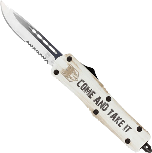 Cobratec Knives Medium FS3 Otf Come and Take It 3" Drop Pnt Srrtd