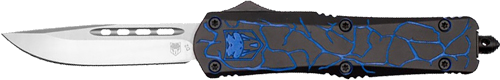 Cobratec Knives Medium FS-3 Otf Fractured Black 3" D2 – Blue