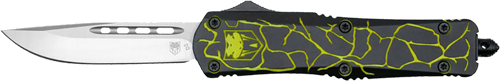 Cobratec Knives Medium FS-3 Otf Fractured Yellow 3" D2