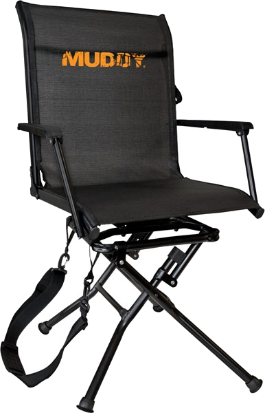 Muddy Swivel-Ease Folding Ground Seat with Flex Tek Seat