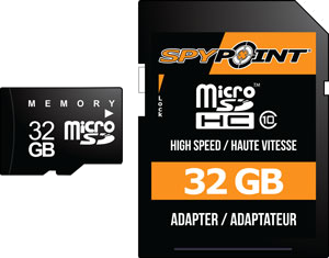 Spypoint Trail Cam 32gb Micro/ SD Card High Speed Class 10
