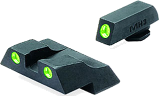 Meprolight Fixed Set Green/Green for Glock 26/27 Night Sights