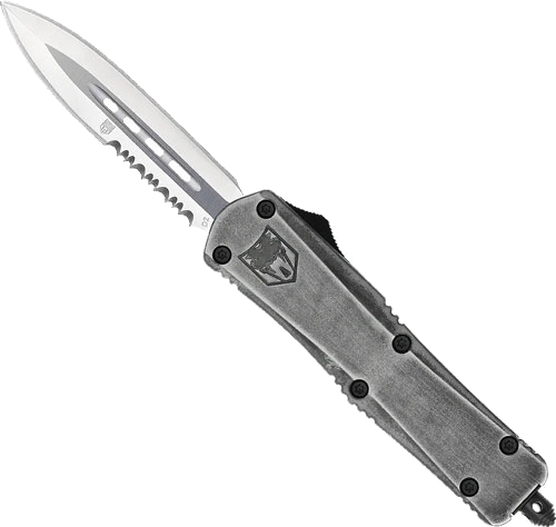Cobratec Knives Medium FS3 Otf Stone Wash 3" D2 Dagger 1 Side Srrtd