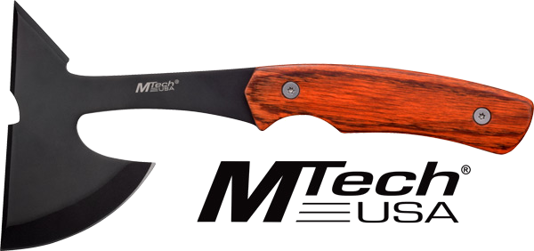 Master Cutlery Mtech 9" Tomahawk with Sheath 3" Blade Pakkawood Handle