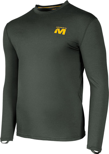 Muddy Apparel Dv8 Stonewool 200 Long Sleeve Crew Peat Moss 2XL