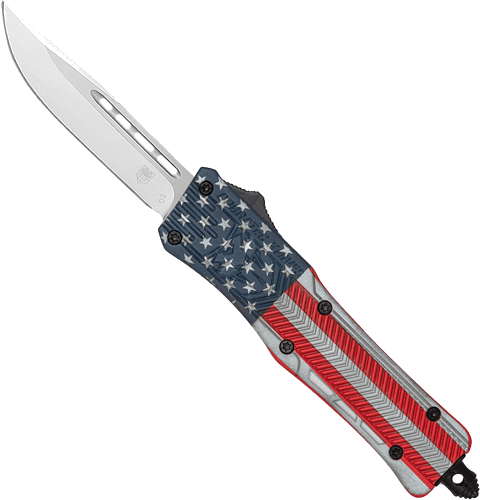 Cobratec Knives Medium CTK1 Otf American Flag 3" Drop Point