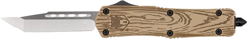 Cobratec Knives Medium FS3 Otf 3" D2 Wood Grain Cerakote Tanto