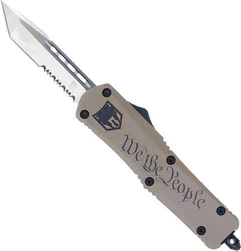 Cobratec Knives Medium FS3 Otf We The People 3" Tanto Serrated