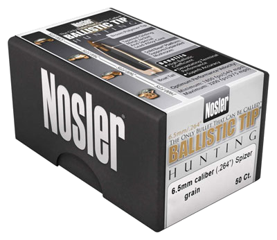 Nosler Bullets Ballistic Tip Bullets – .264 100 Grain 50-Pack