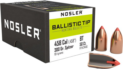 Nosler Bullets Ballistic Tip Bullets – .458 300 Grain 50-Pack