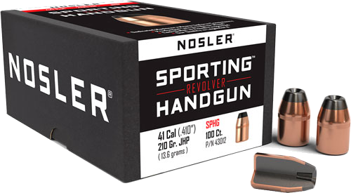 Nosler 41 Caliber .410 Jhp 100-Count 210 Grain Bullets – 100-Pack