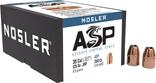 Nosler 38 .357 Jhp 250-Count 125 Grain Bullets – 250-Pack