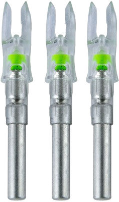 Nockturnal Lighted Nock S-Series Green 3-Pack