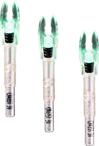 Nockturnal Shift Lighted Nock Universal Green 3-Pack