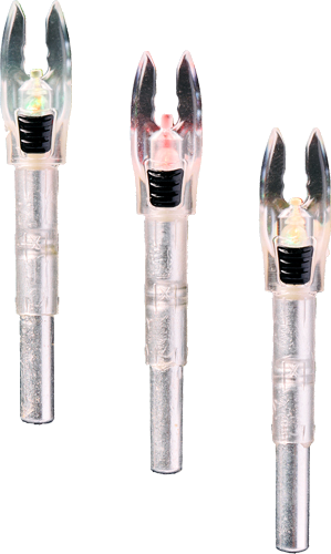 Nockturnal Shift Lighted Nock Universal Red/Green Strobe 3-Pack