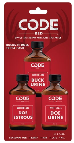Code Blue Deer Lure Bucks-N- Does Triple Pack 2 oz/Ea