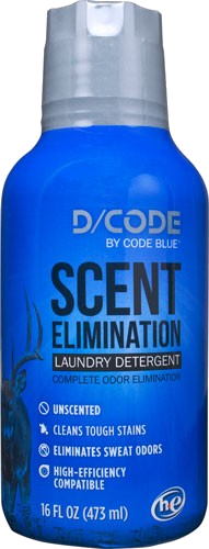 Code Blue D-Code Laundry Detergent Unscented 16fl Ounce Bottle