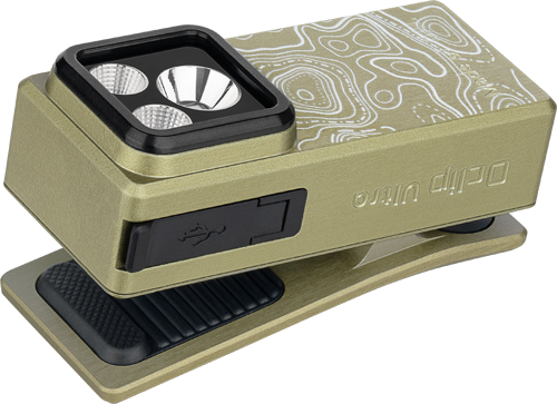 Olight Oclip Ultra 530 Lumens Rechargeable Olive Topo