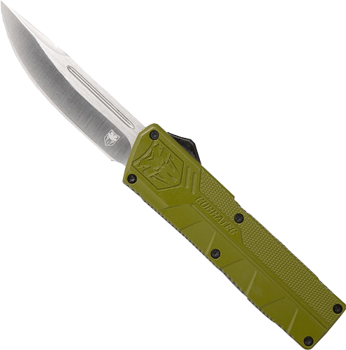 Cobratec Knives Lightweight OTF 3.25" Drop Point – OD Green