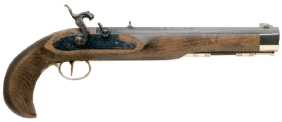 Traditions Kentucky Percussion 10" Blued/Hrdwd .50 Caliber Pistol