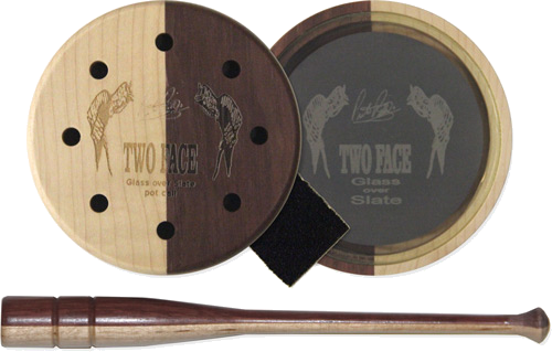 Pittman Game Calls Two Face Glass Pot Turkey Call