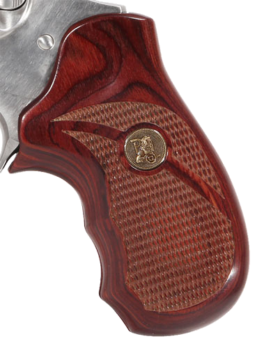Pachmayr Laminated Wood Grips Ruger SP101 Rosewood Checkered Grip