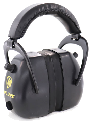 Pro Ears II 30 Ear Muff Electronic with Padded Base Black