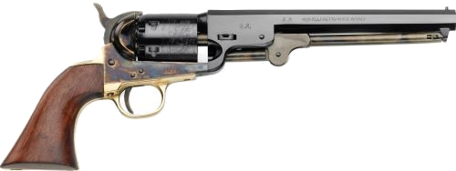 E.m.f 1851 Navy Steel .36 Caliber 7.5" Octagon Hrdnd Walnut Case