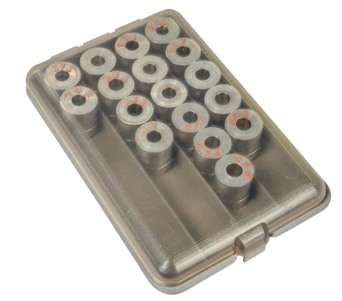 MTM Powder & Shot Bushing Box Clear Clean Id Snap Lid