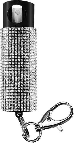 Guard dog security Bling It on Pepper Spray with Bling Design White