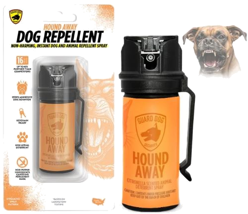 Guard dog security Hound Away Dog Spray Non-Toxic Citroneela Based 2 Ounce