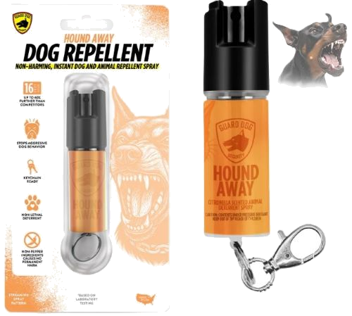 Guard dog security Hound Away Dog Spray Non-Toxic Citroneela Based 1/2 Ounce
