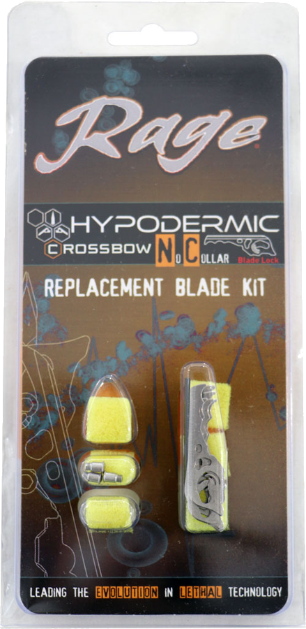 Rage Replacement Blades Hypodermic Crossbow No-Collar