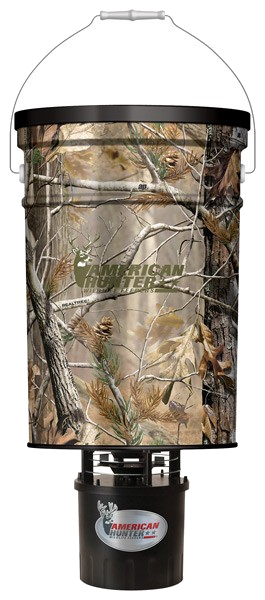 American Hunter Feeder Hanging 50 lb Metal Hopper Rt-Ap Camo