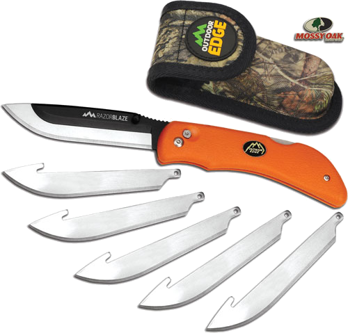 Outdoor Edge Razor Blaze 3.5" Folder with 6 Blades Handle Knife