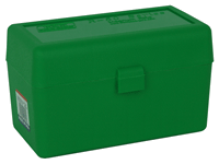 MTM Ammo Box Magnum 50-Round Flip Top Style Green Rifle