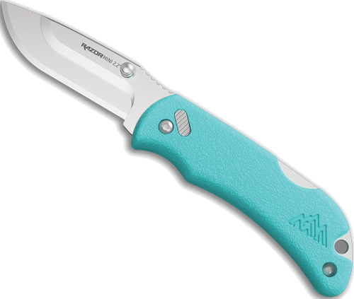 Outdoor Edge Razor-Mini 2.2" Seafoam Pms with 2 Blades