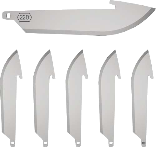 Outdoor Edge 2.2" Drop Point Blade Pack 6 Ss Blades