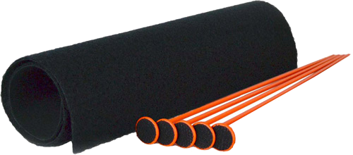 Gun Storage Solutions Small Rod Kit 5 Orange Rods .22 Cal 19"X15" Rifle