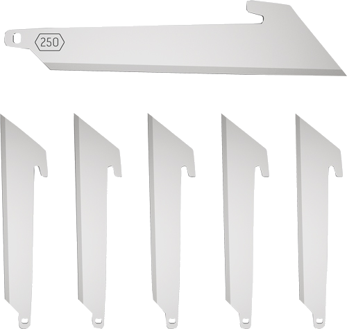 Outdoor Edge 2.5" Utility Blade Pack 6 Ss Blades