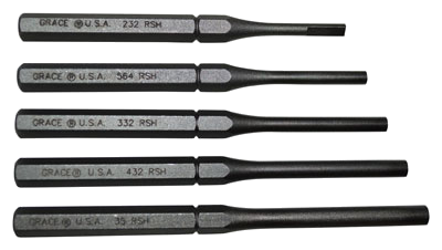 Grace USA Punch Set Roll Pin Holder Set of 5 Steel