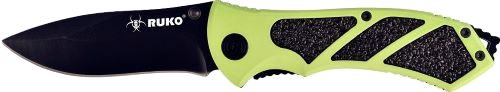 Ruko Folder 3.25" Green Handle Clamshell Knife
