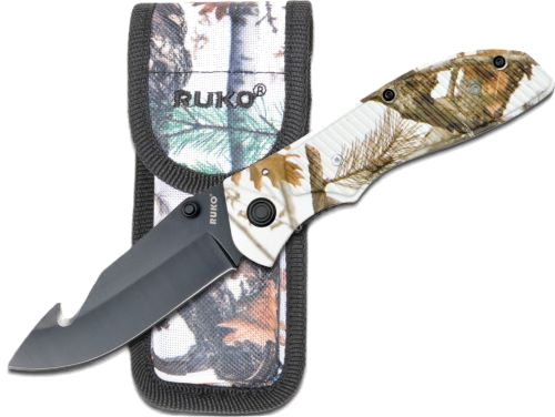Ruko Folder Gut Hook 3.5" Tundra Handle Clamshell Knife