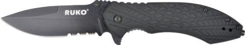 Ruko Folder Serrated 3.25" Handle Clamshell Knife